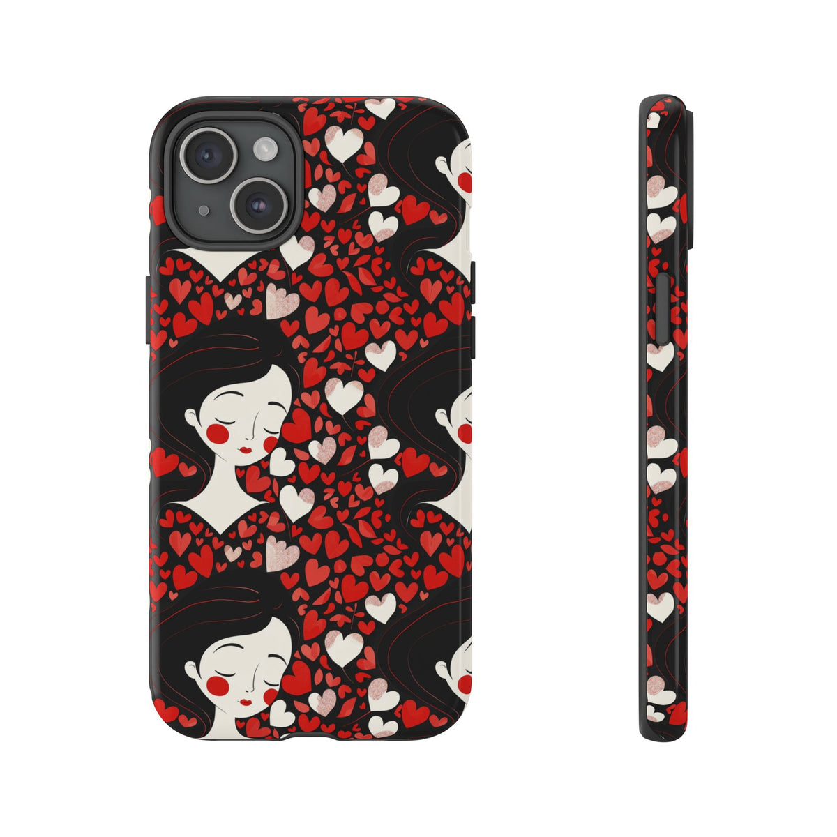 Heart Pattern Phone Case – Stylish & Loving Design for Your Device 232