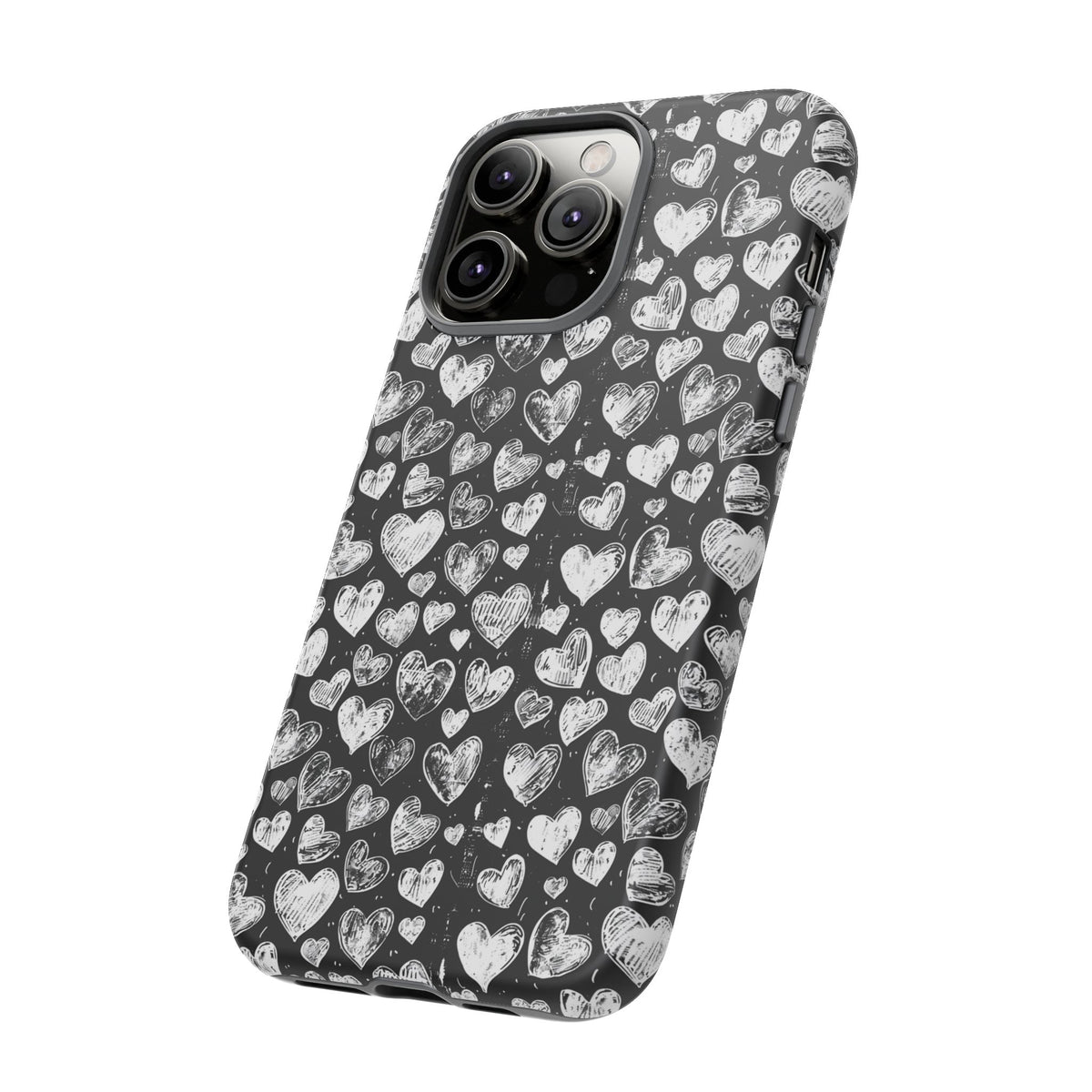 Heart Pattern Phone Case – Stylish & Loving Design for Your Device 815