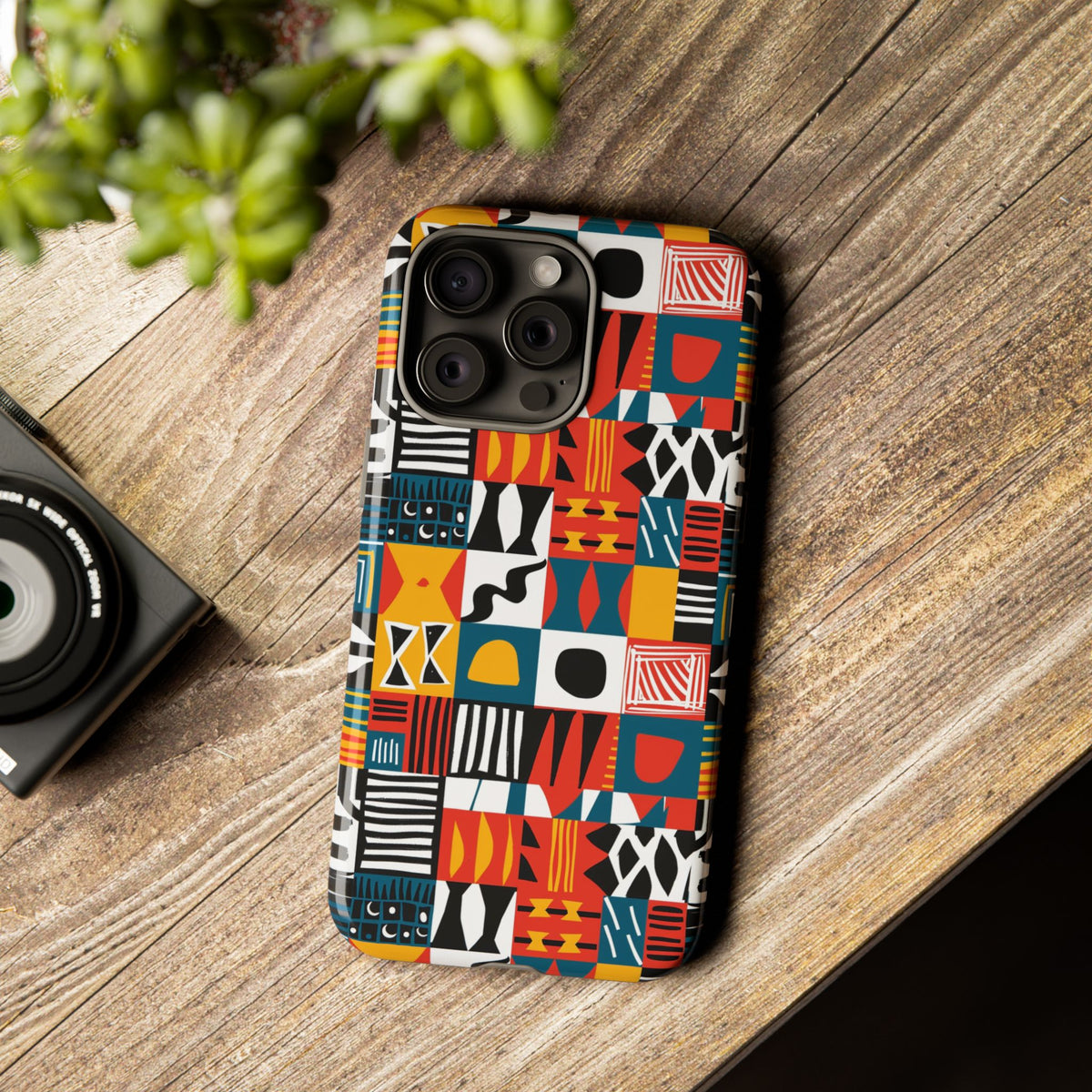 Stylish African Pattern Phone Case – Unique and Vibrant Protection 076