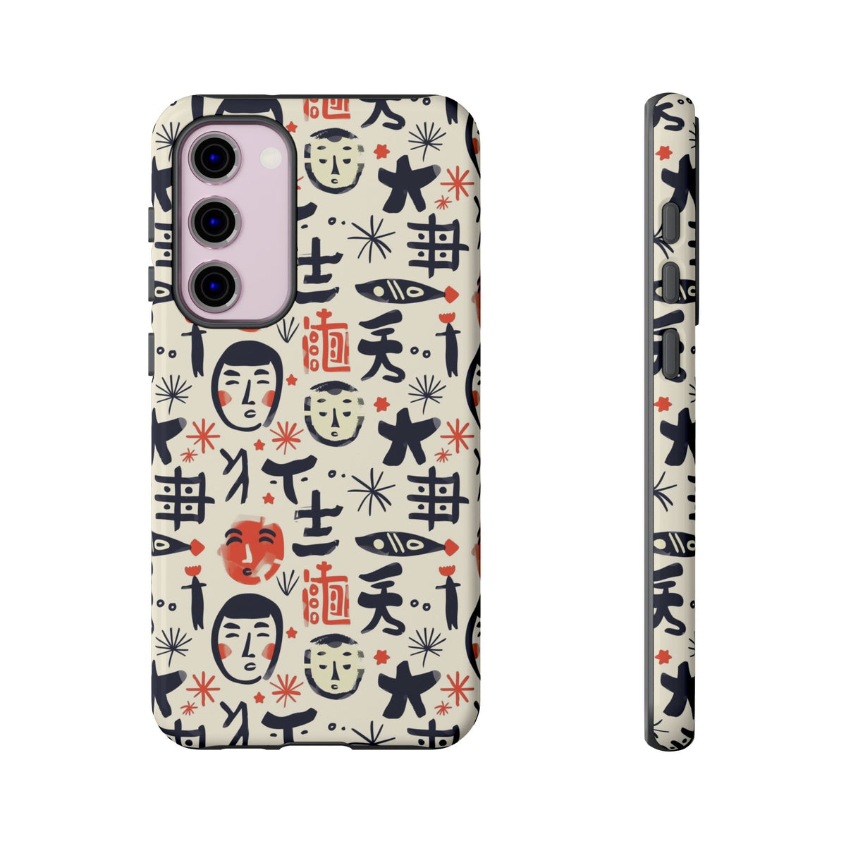 Japanese Pattern Phone Case – Elegant & Timeless Design for Your Phone 092