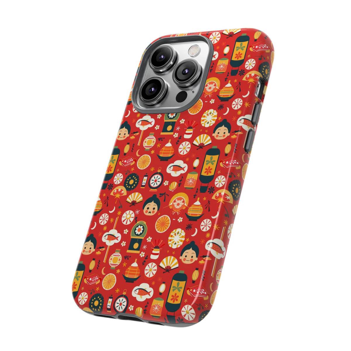 Japanese Pattern Phone Case – Elegant & Timeless Design for Your Phone 087