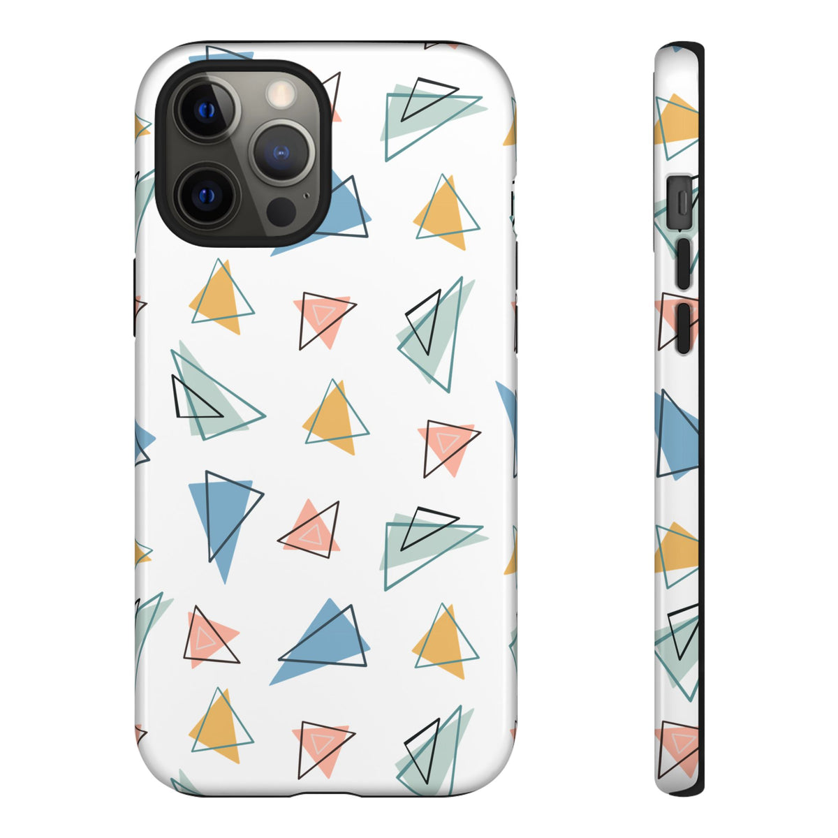 Triangle Pattern Phone Case – Modern & Durable Geometric Design