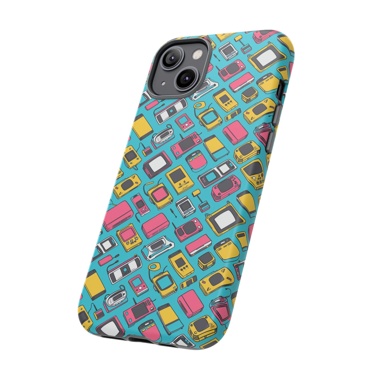 90s Themed Seamless Pattern Phone Case – Embrace Retro Style and Protection 237