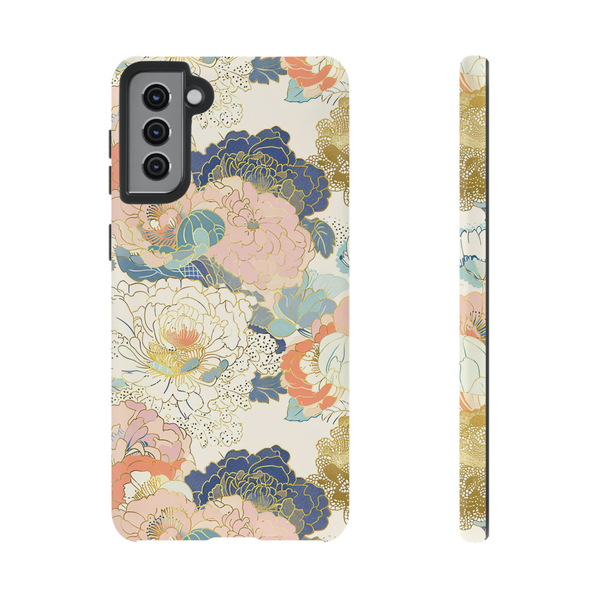 Japanese Blossom Asian Floral Design Phone Case – Elegant Floral Phone Cover 4