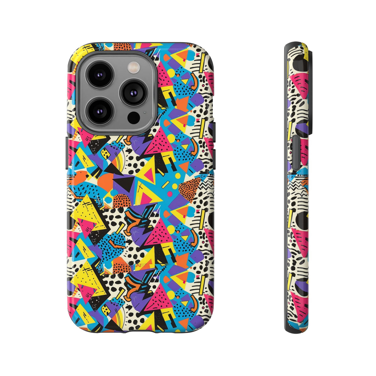 90s Themed Seamless Pattern Phone Case – Embrace Retro Style and Protection 231