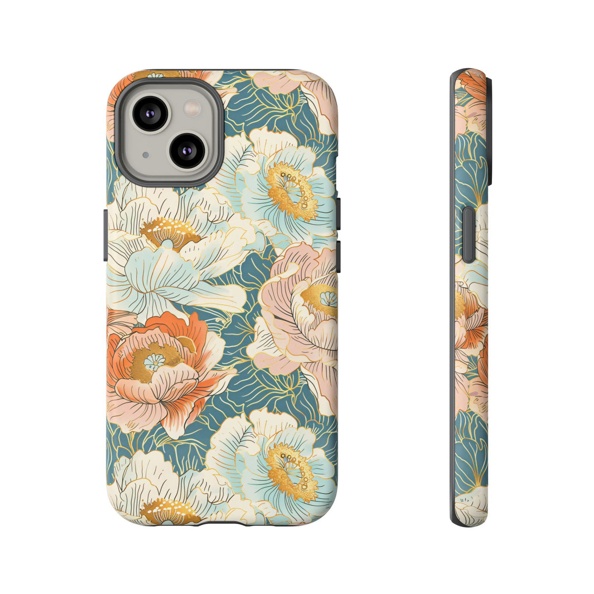 Japanese Blossom Asian Floral Design Phone Case – Elegant Floral Phone Cover 3