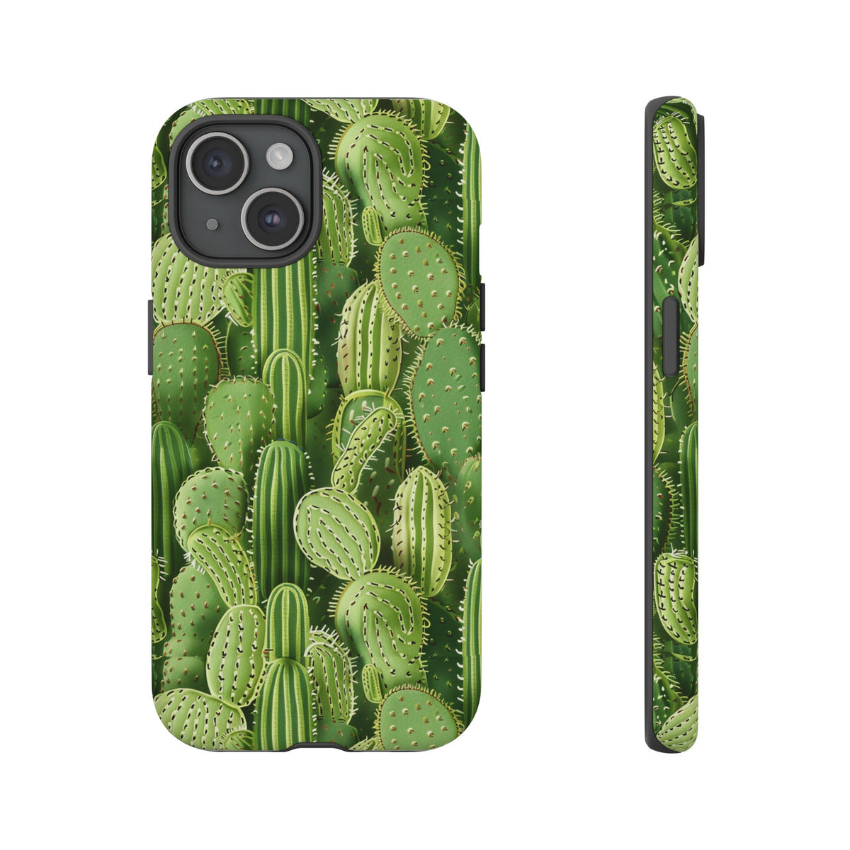 Cactus Embroidery Phone Case – Elegant and Unique Handcrafted Cactus Design