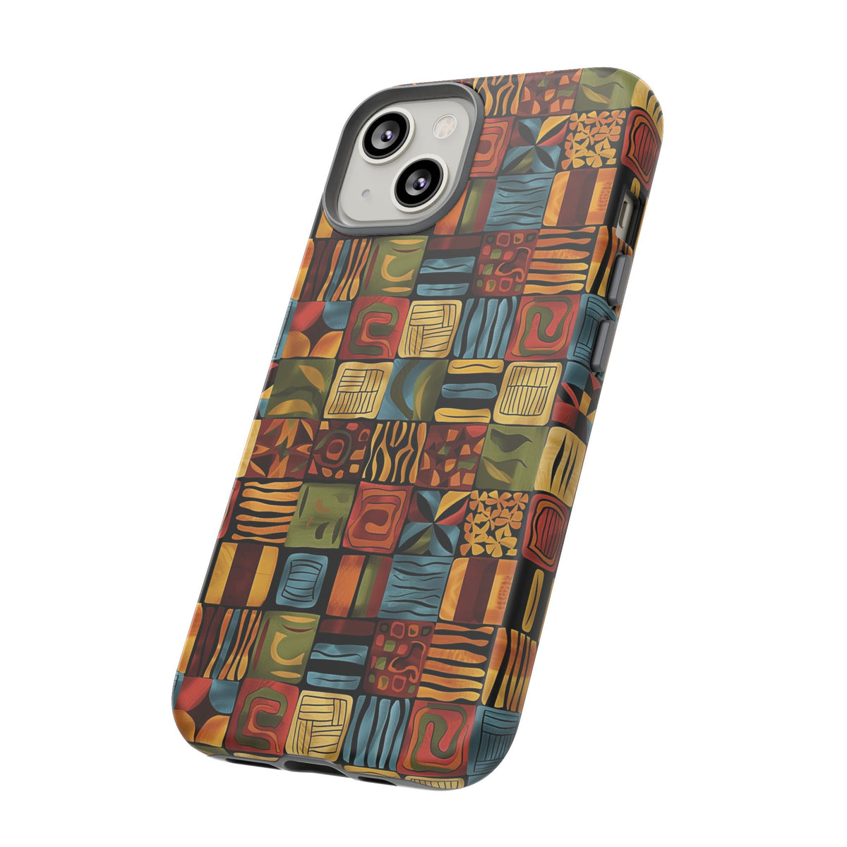 Stylish African Pattern Phone Case – Unique and Vibrant Protection 075