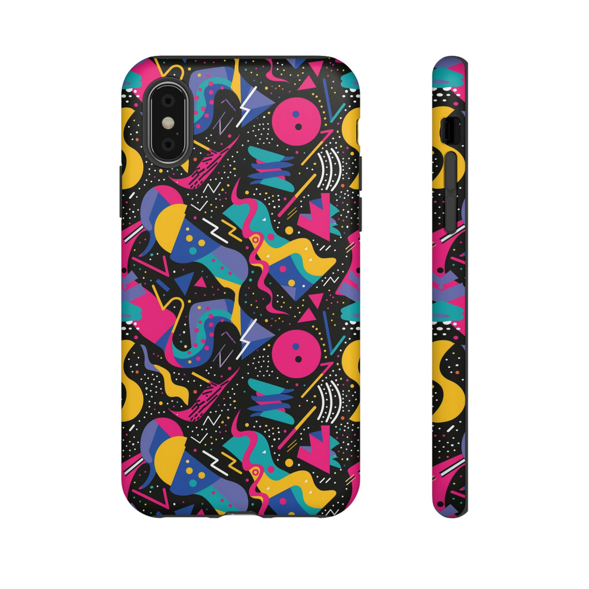 90s Themed Seamless Pattern Phone Case – Embrace Retro Style and Protection 302