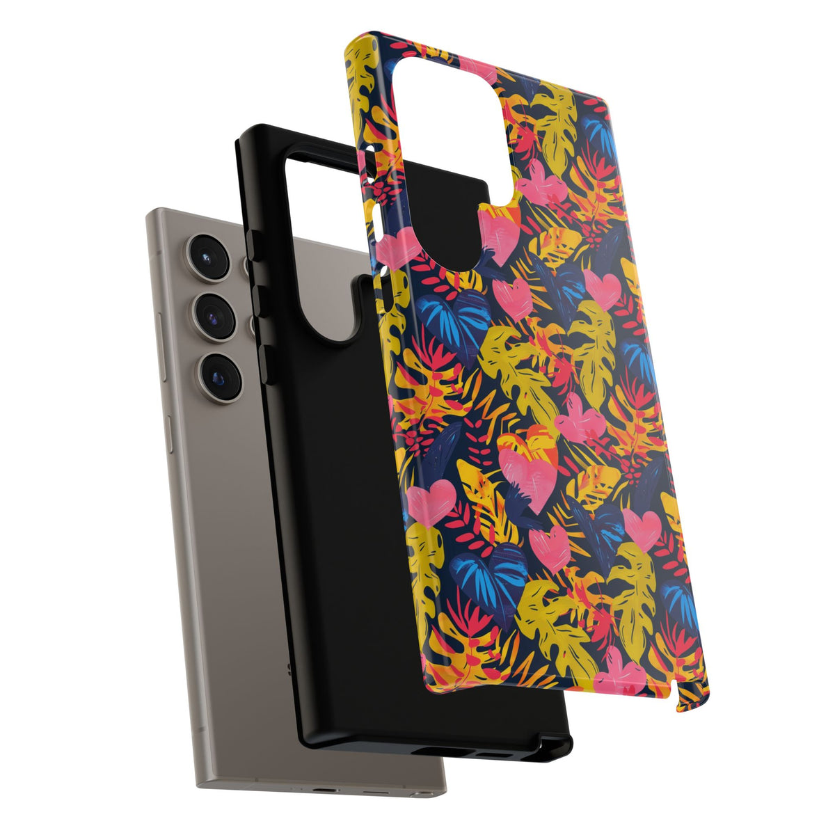 Heart Pattern Phone Case – Stylish & Loving Design for Your Device 360