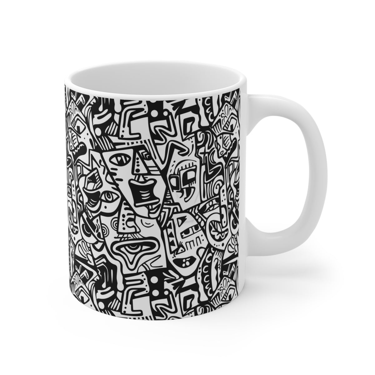 Artistic Doodle Coffee Mug - Sip with Imagination 168