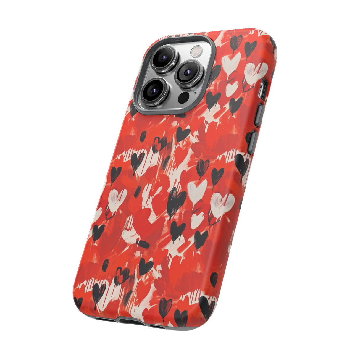 Heart Pattern Phone Case – Stylish & Loving Design for Your Device 355