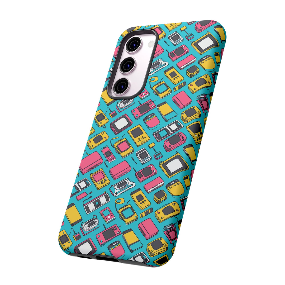 90s Themed Seamless Pattern Phone Case – Embrace Retro Style and Protection 237