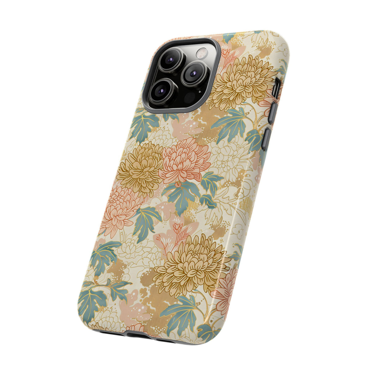 Japanese Blossom Asian Floral Design Phone Case – Elegant Floral Phone Cover