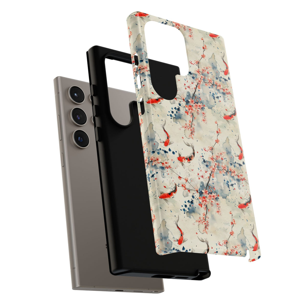 Japanese Pattern Phone Case – Elegant & Timeless Design for Your Phone 073