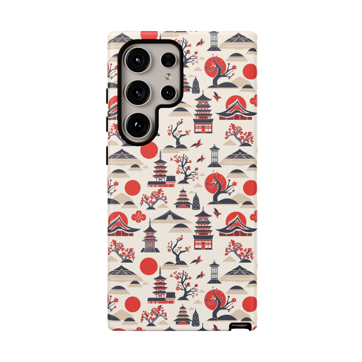 Japanese Pattern Phone Case – Elegant & Timeless Design for Your Phone 013