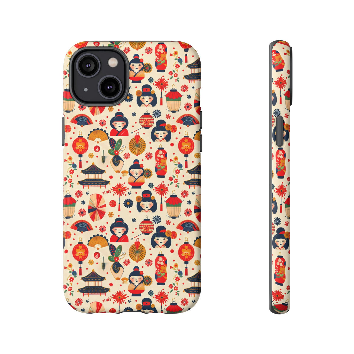 Japanese Pattern Phone Case – Elegant & Timeless Design for Your Phone 090