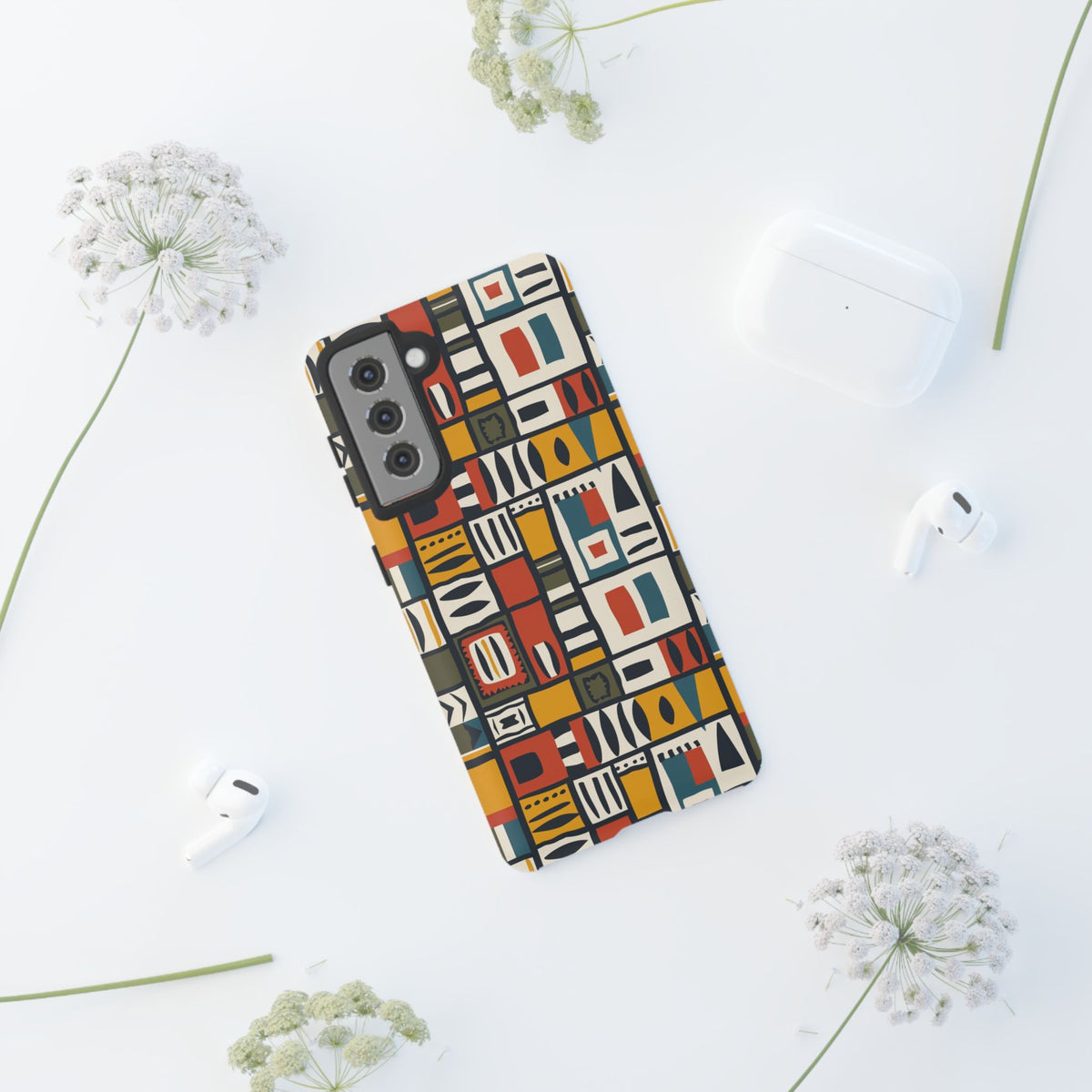 Stylish African Pattern Phone Case – Unique and Vibrant Protection 013