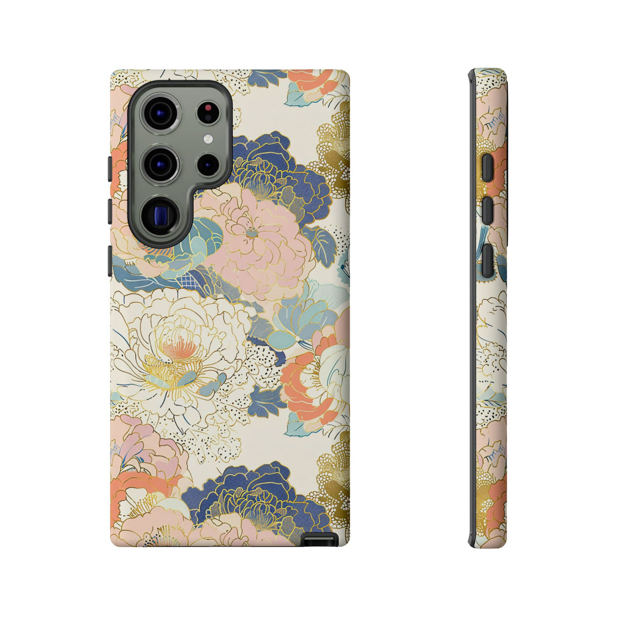 Japanese Blossom Asian Floral Design Phone Case – Elegant Floral Phone Cover 4