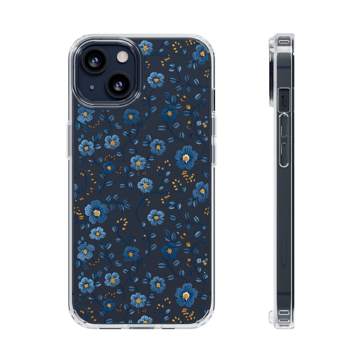 Wild Flowers Garden Stitch Phone Case – Nature-Inspired Floral Design 3