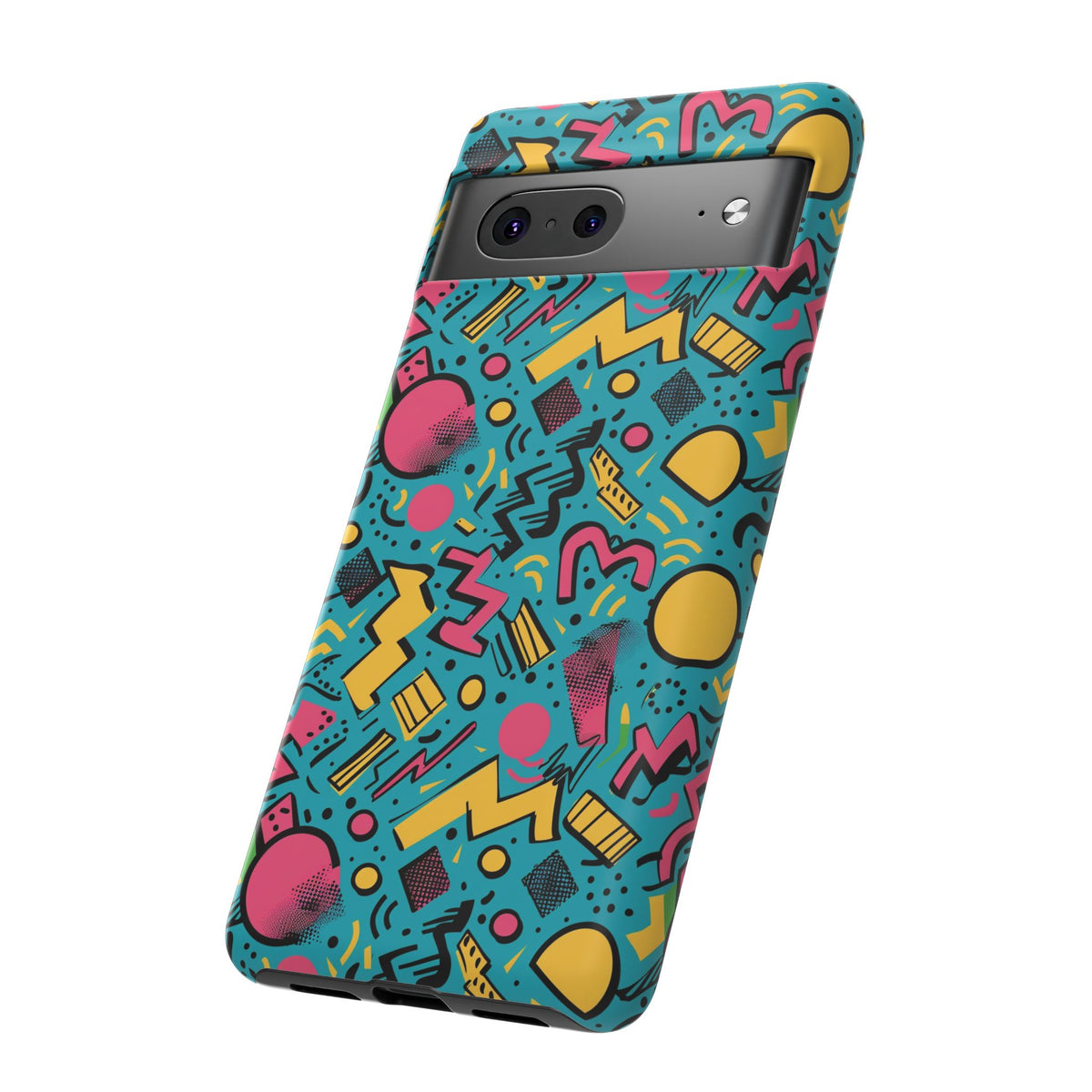 90s Themed Seamless Pattern Phone Case – Embrace Retro Style and Protection 253