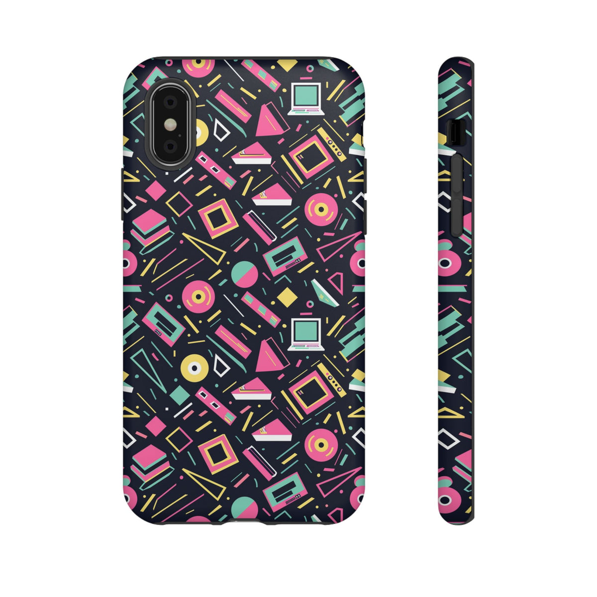 90s Themed Seamless Pattern Phone Case – Embrace Retro Style and Protection 252