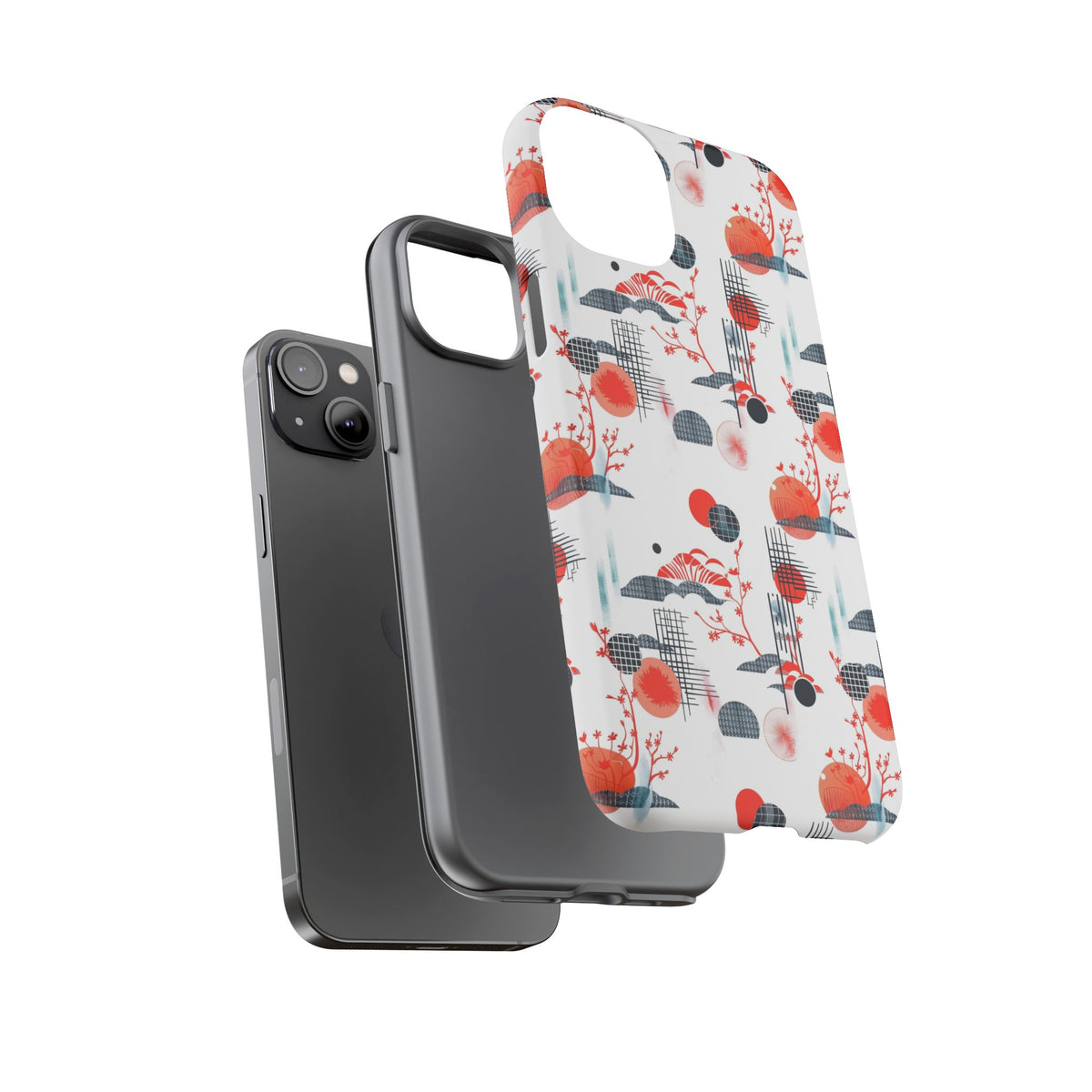 Japanese Pattern Phone Case – Elegant & Timeless Design for Your Phone 082