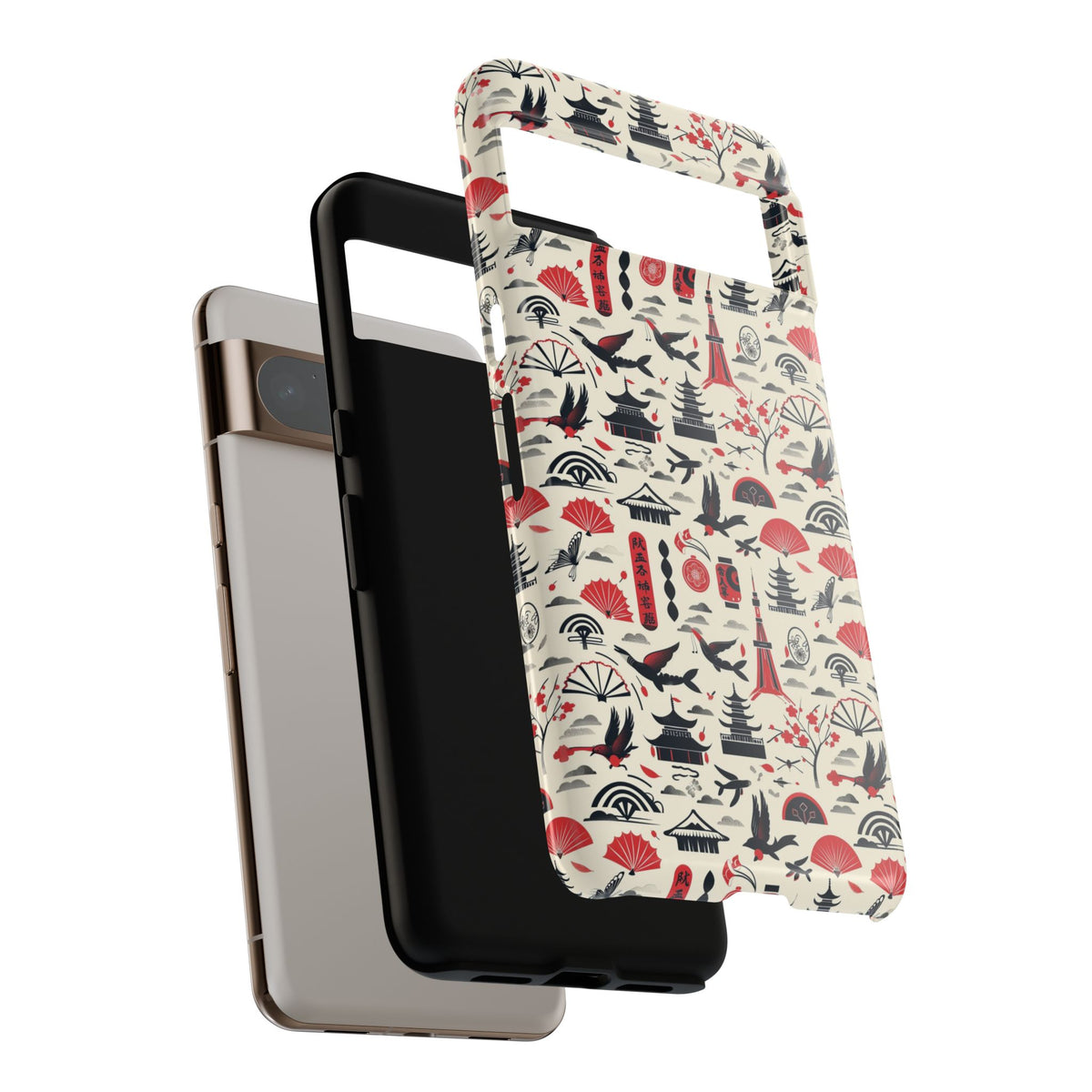 Japanese Pattern Phone Case – Elegant & Timeless Design for Your Phone 067