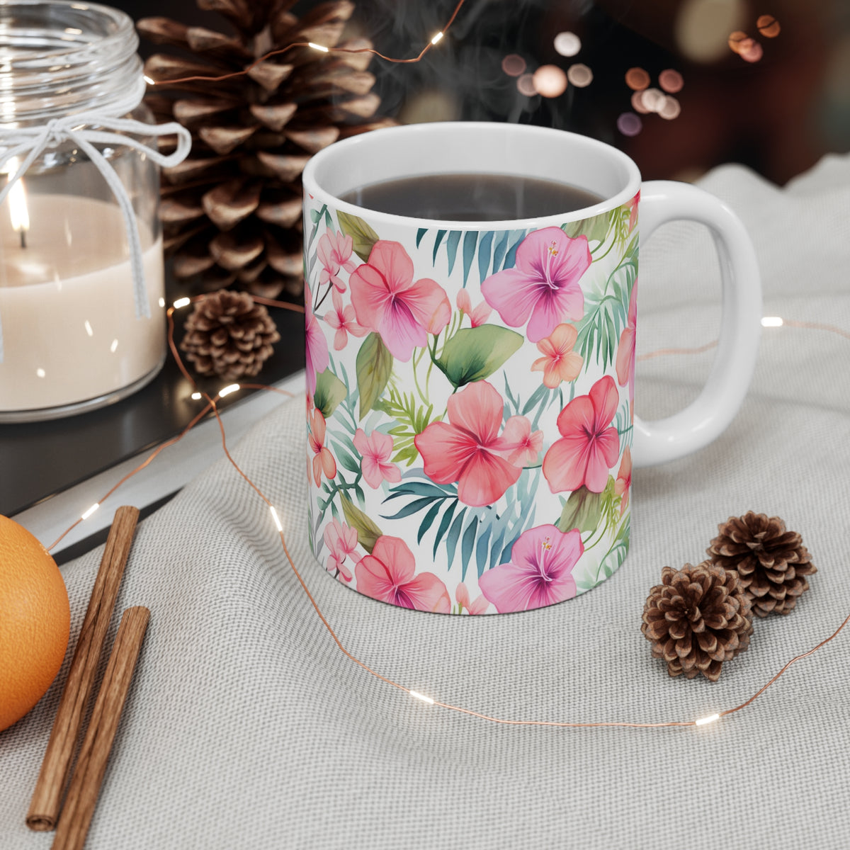 Various Watercolor Design All Over Coffee Mug – Unique Artistic Ceramic Coffee Cup 209