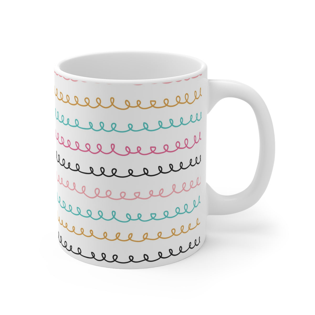 Cute Abstract Doodle Coffee Mug – Fun and Whimsical Drinkware 9