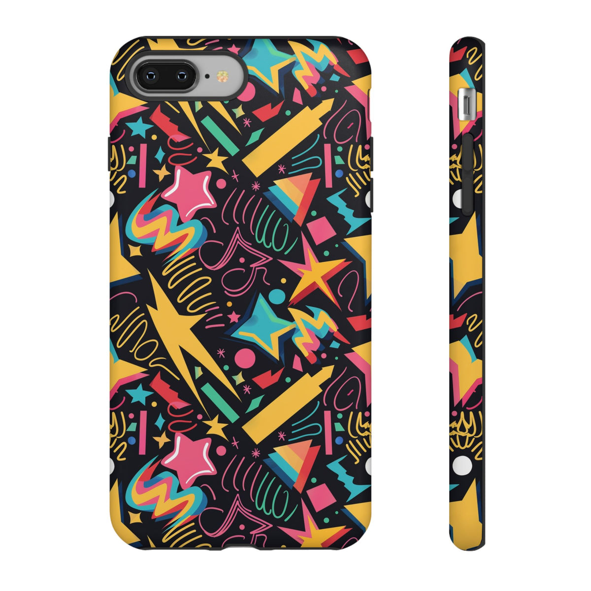 90s Themed Seamless Pattern Phone Case – Embrace Retro Style and Protection 232