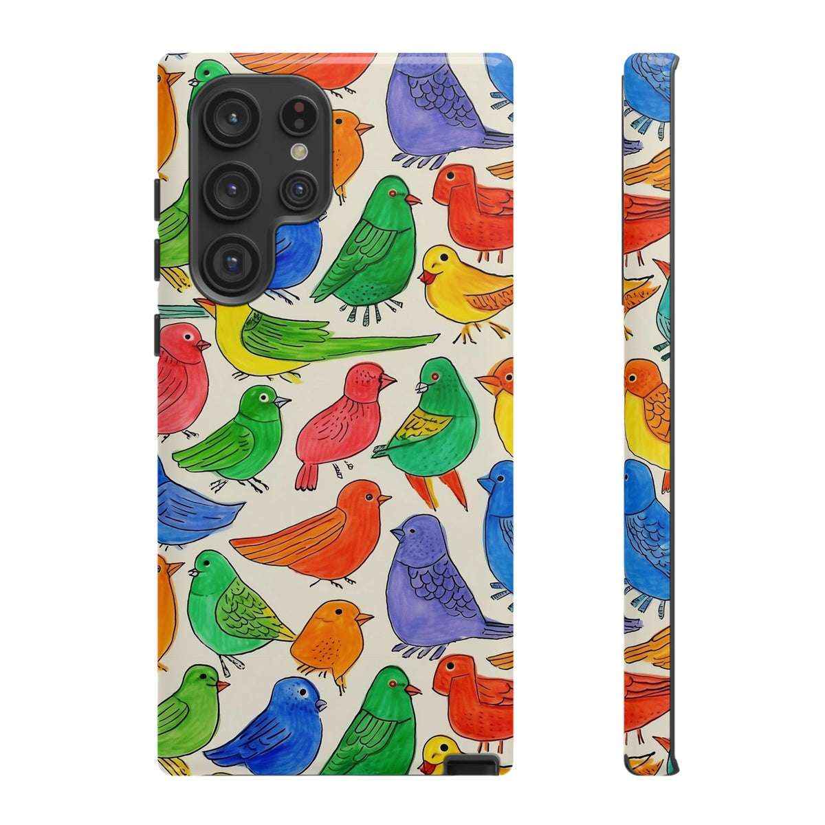 Birds Seamless Pattern Phone Case – Elegant and Timeless Avian Design 2