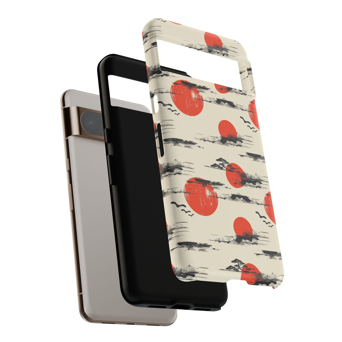 Japanese Pattern Phone Case – Elegant & Timeless Design for Your Phone 077