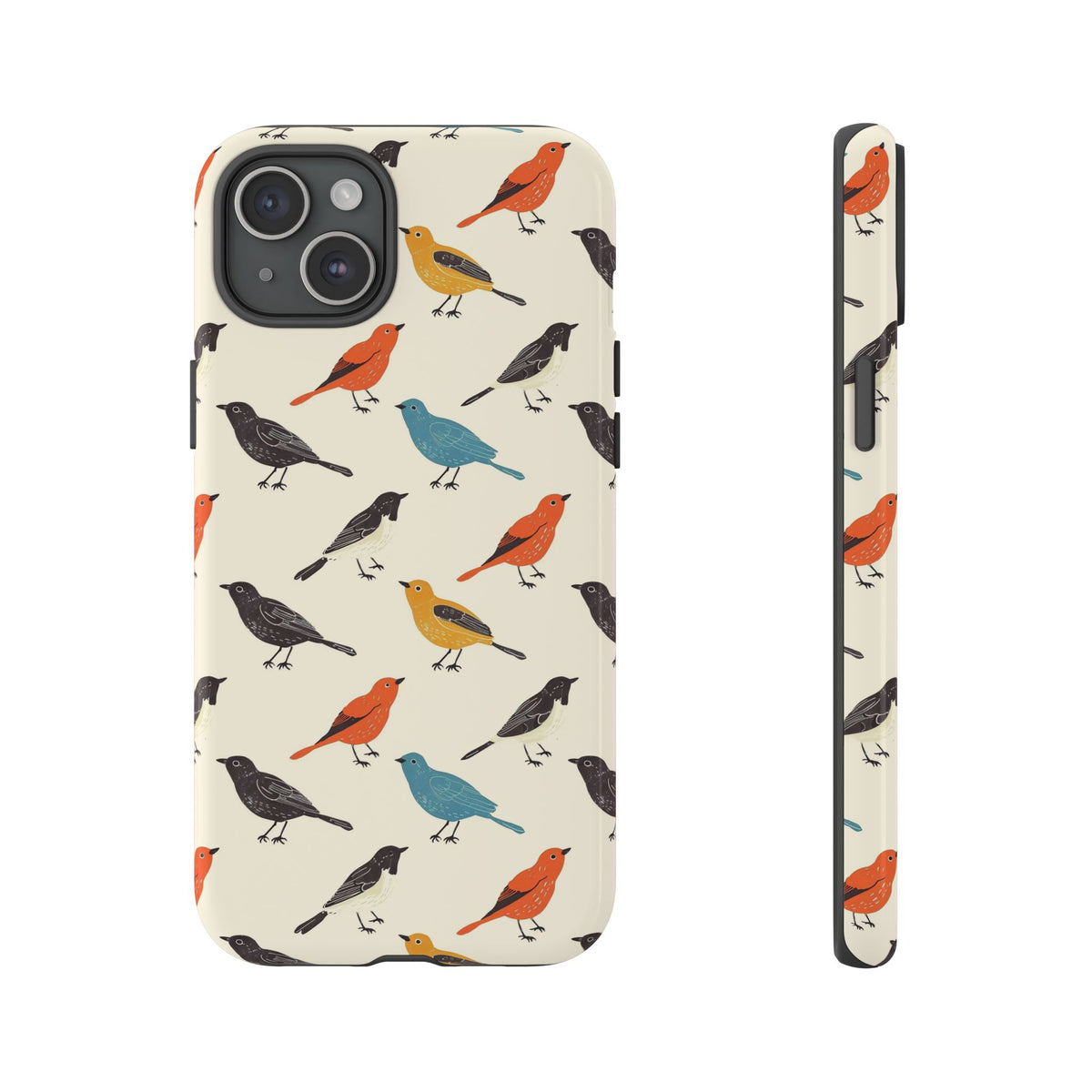 Birds Seamless Pattern Phone Case – Elegant and Timeless Avian Design 5