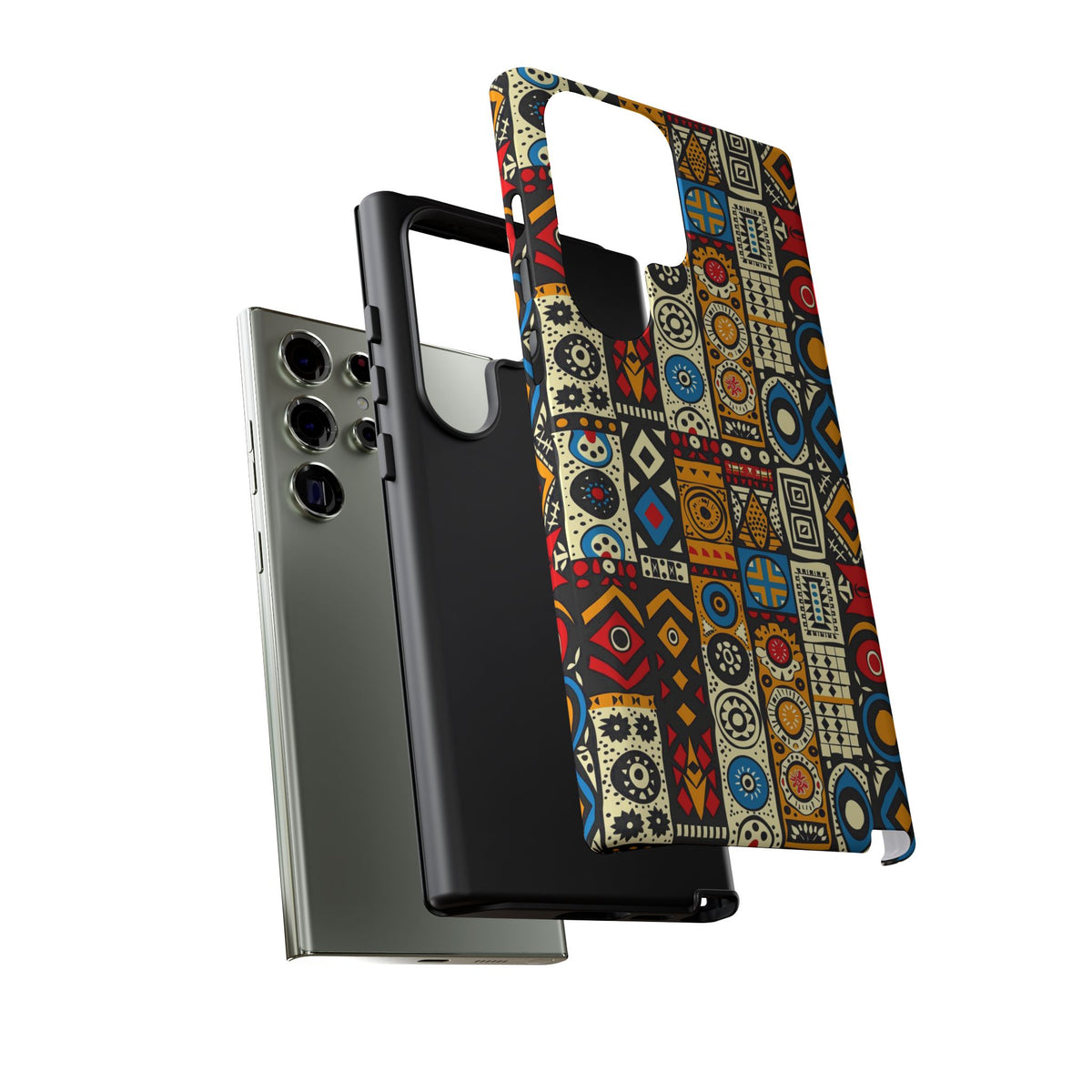 Stylish African Pattern Phone Case – Unique and Vibrant Protection 206