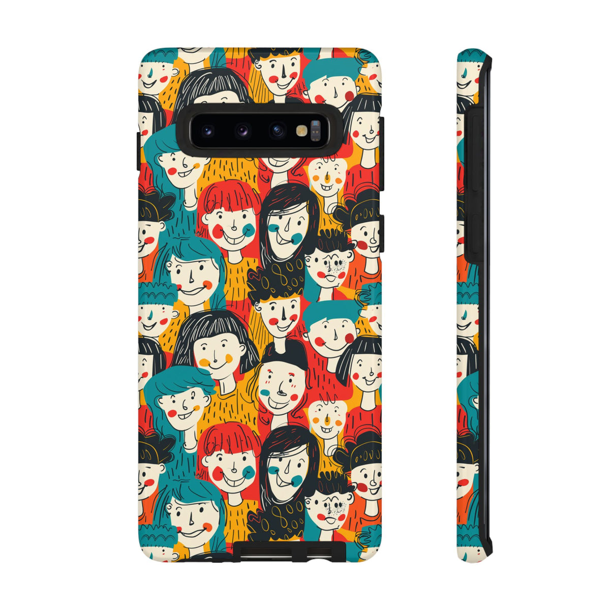 Happy Faces Phone Case – Joyful and Cheerful Design for a Bright Look 3