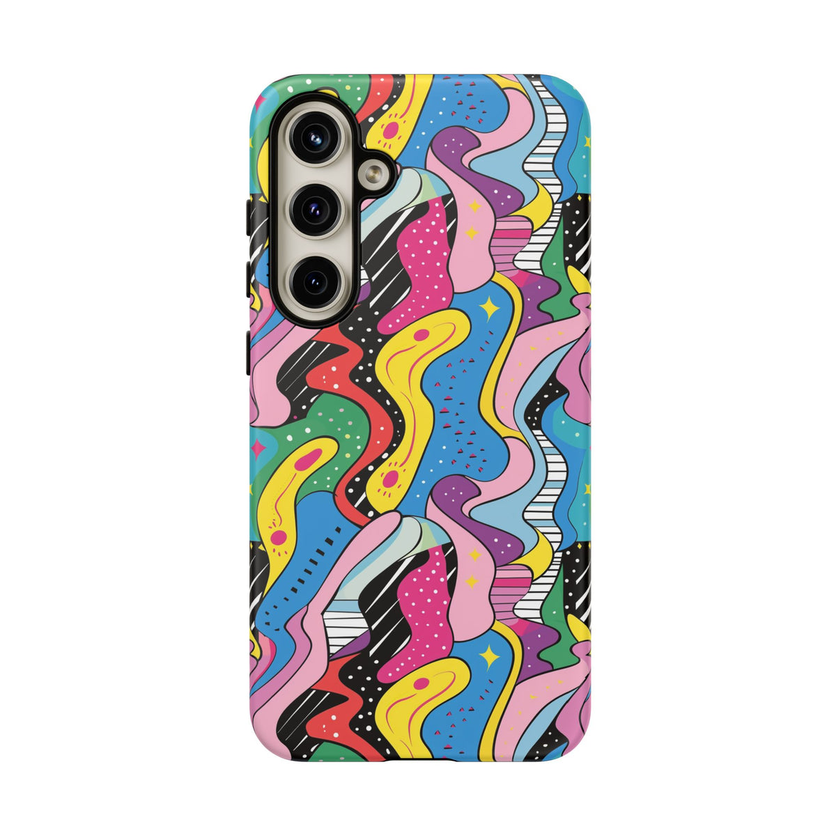 90s Themed Seamless Pattern Phone Case – Embrace Retro Style and Protection 275