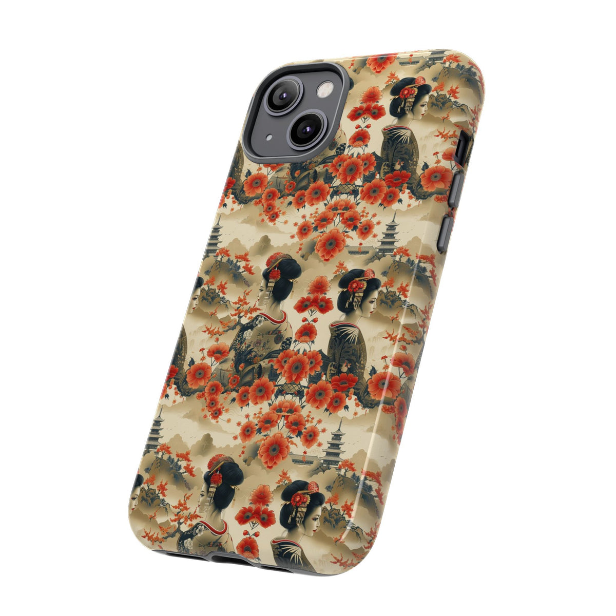 Japanese Pattern Phone Case – Elegant & Timeless Design for Your Phone 066