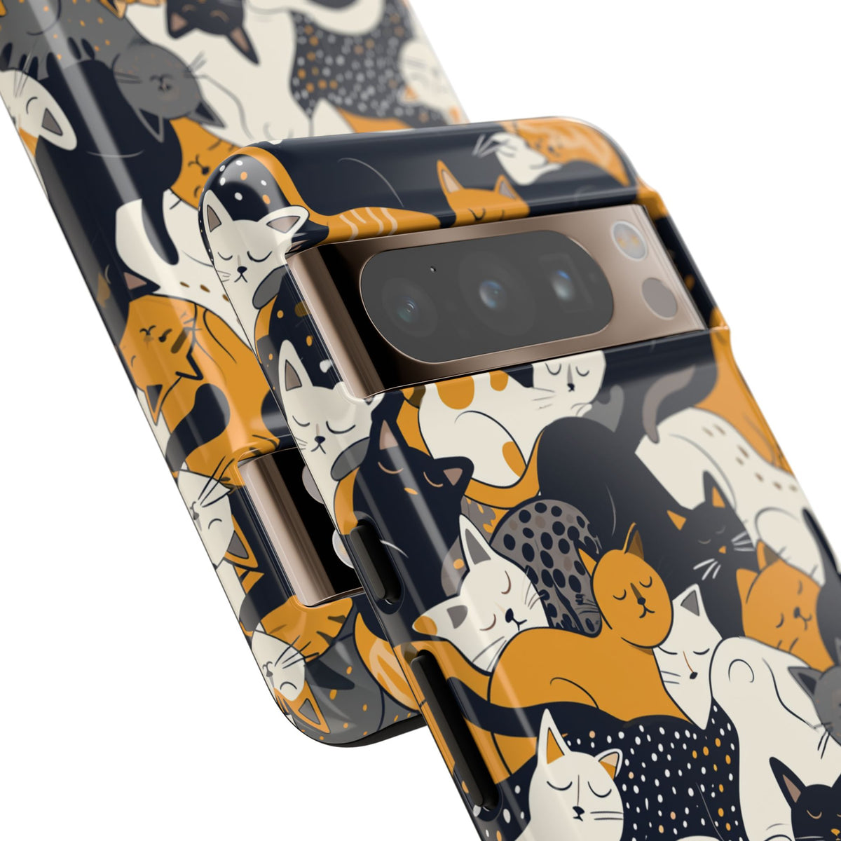 Seamless Cat Pattern Design Phone Case – Playful and Stylish Cat-Themed Phone Cover 2