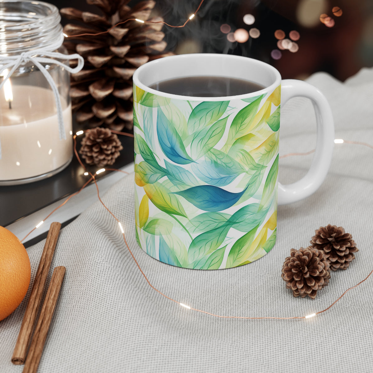 Various Watercolor Design All Over Coffee Mug – Unique Artistic Ceramic Coffee Cup 499