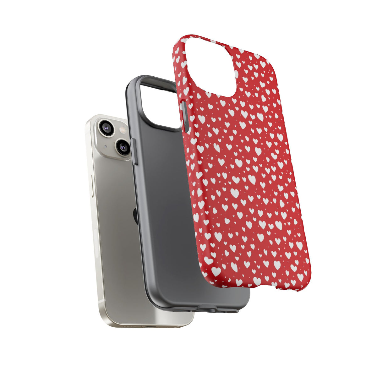 Heart Pattern Phone Case – Stylish & Loving Design for Your Device 819