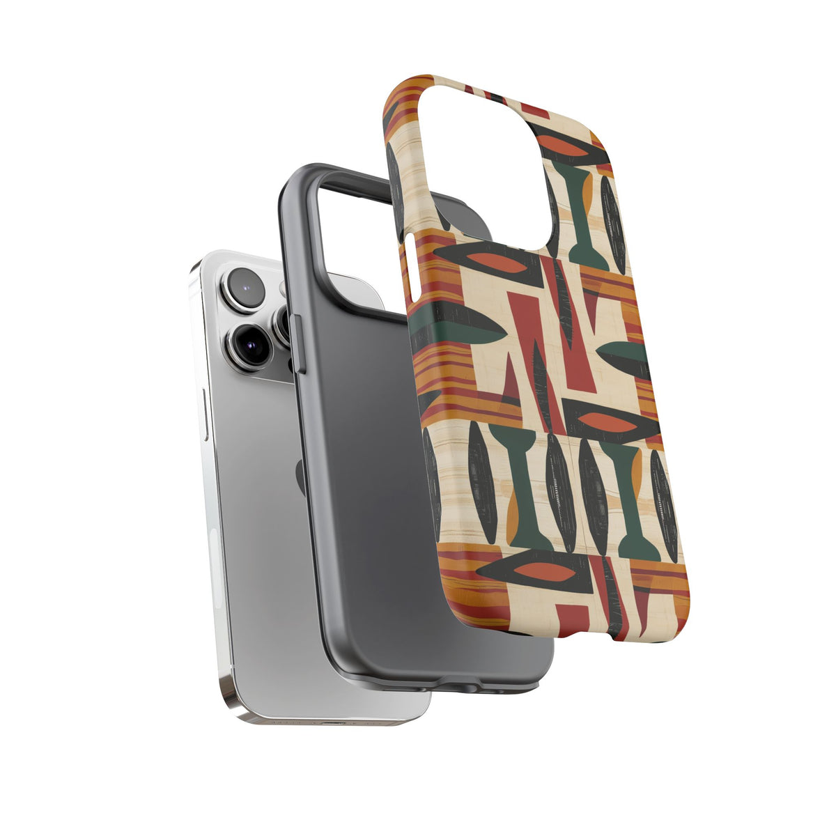 Stylish African Pattern Phone Case – Unique and Vibrant Protection 196