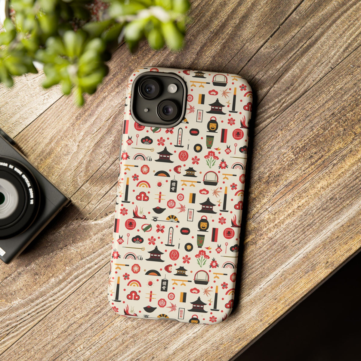 Japanese Pattern Phone Case – Elegant & Timeless Design for Your Phone 100