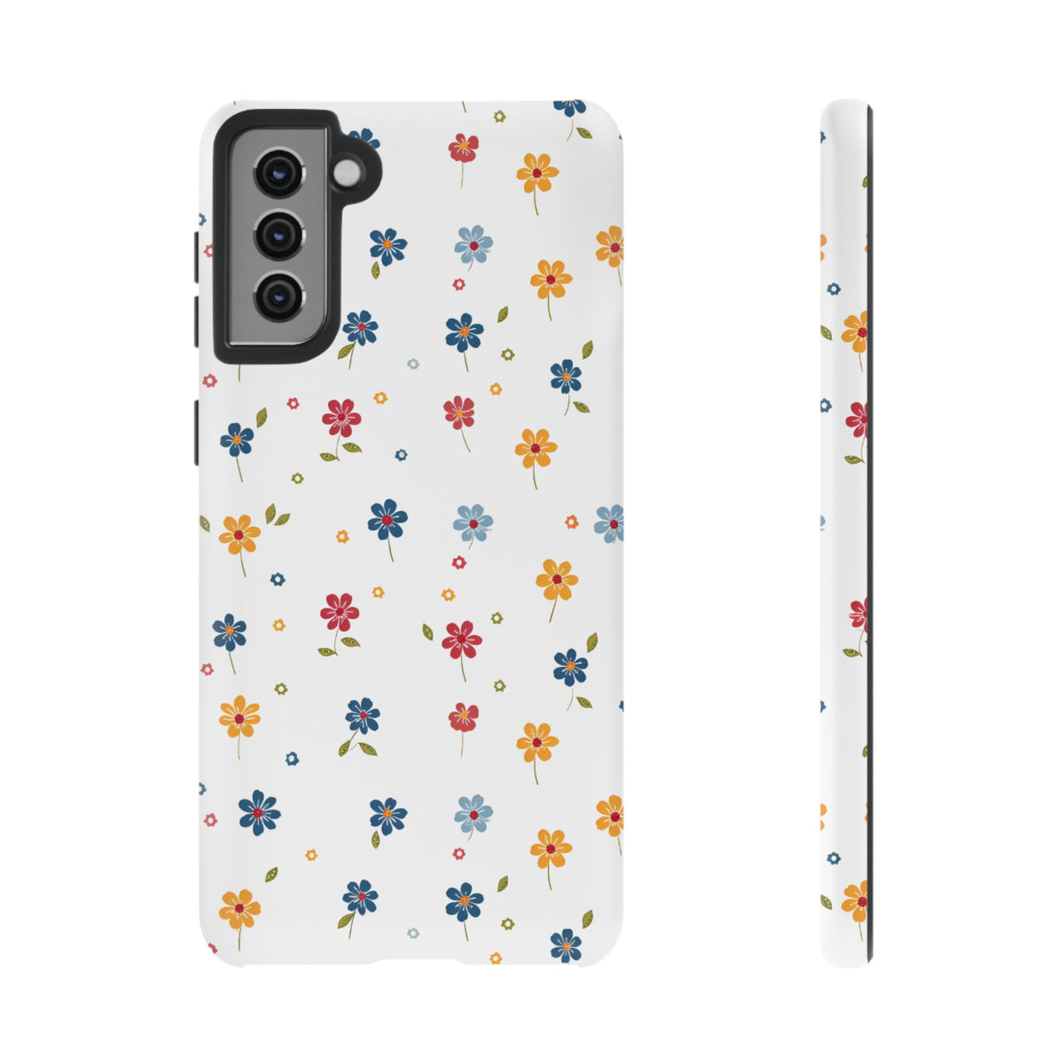 Wild Flowers Garden Stitch Phone Case – Nature-Inspired Floral Design