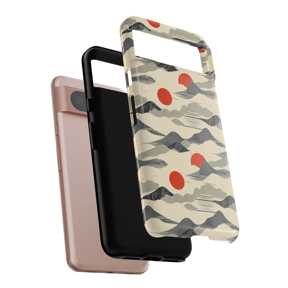 Japanese Pattern Phone Case – Elegant & Timeless Design for Your Phone 048