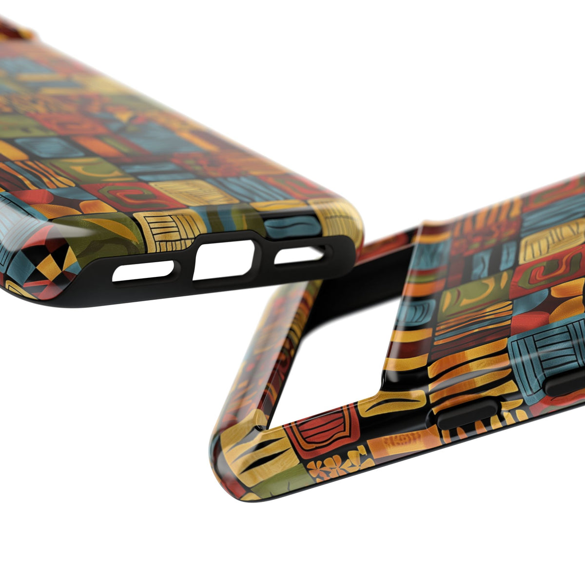 Stylish African Pattern Phone Case – Unique and Vibrant Protection 075