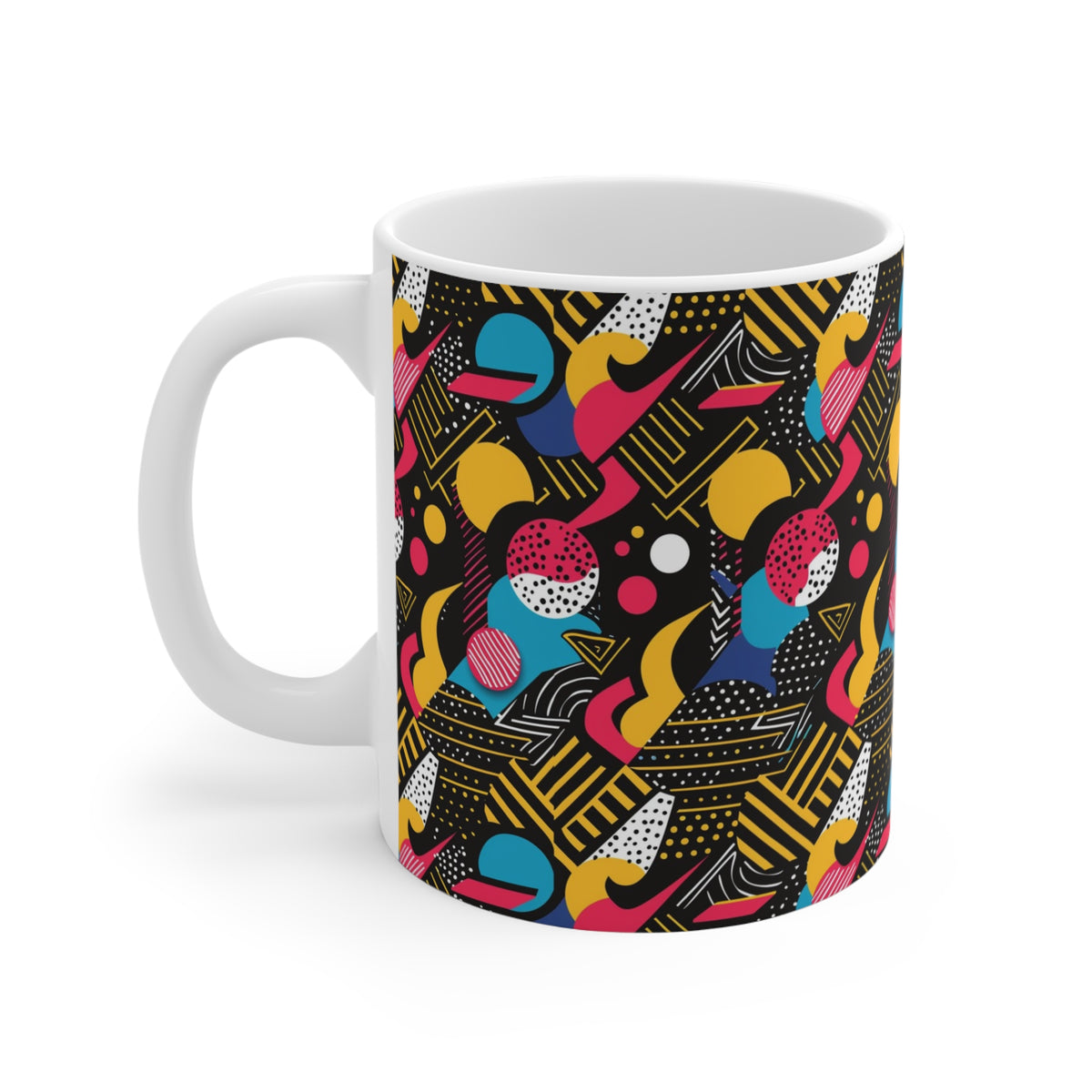 90s Retro Coffee Mug - Full Wrap Design 555