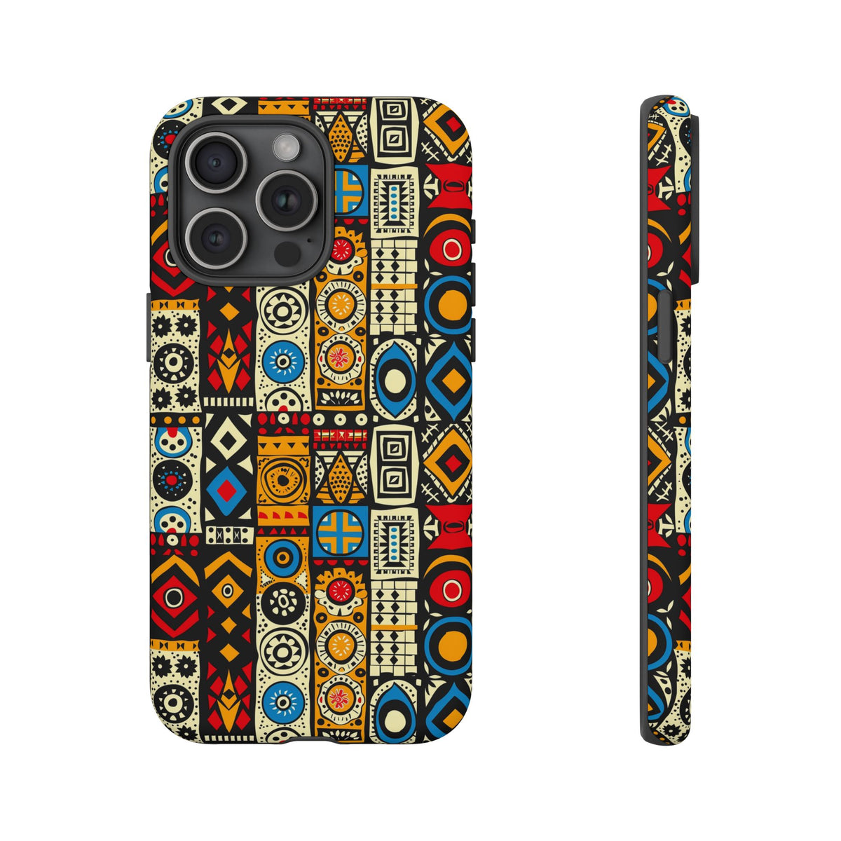 Stylish African Pattern Phone Case – Unique and Vibrant Protection 206