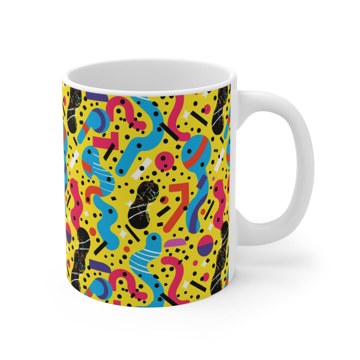 90s Retro Coffee Mug - Full Wrap Design 480