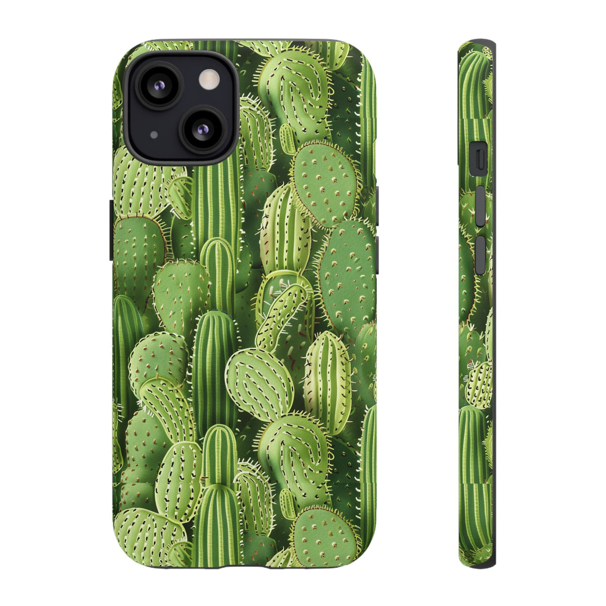 Cactus Embroidery Phone Case – Elegant and Unique Handcrafted Cactus Design